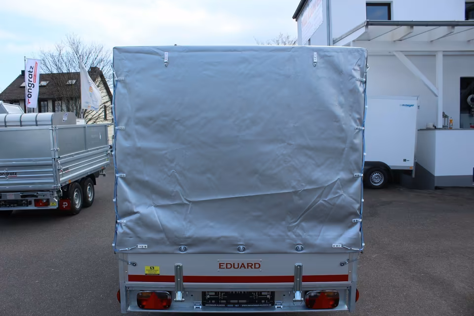 Eduard Hochlader 2000Kg 3116-4-P3-2072 Lfh.72cm 30cm Bordwände mit Hochplane Creme LH 160cm – Bild 5