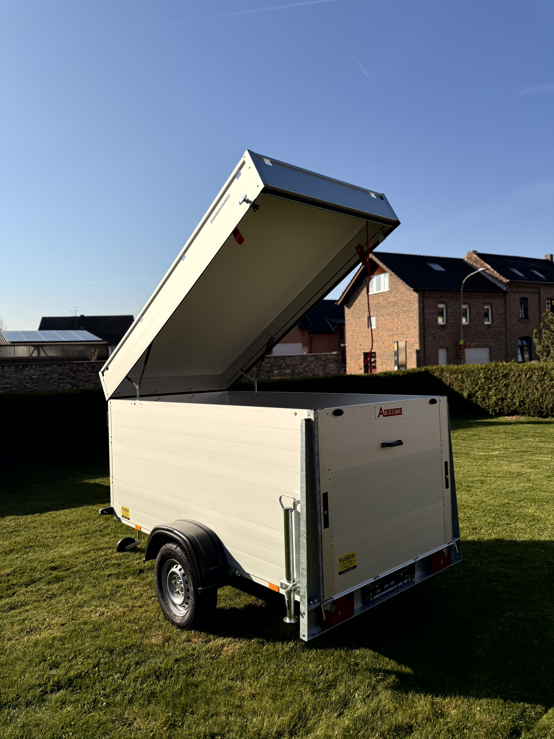 Anssems Kofferanhänger GTB 1200.251x126 VT2 1200 kg mit Rampe und Klappdeckel – Bild 9