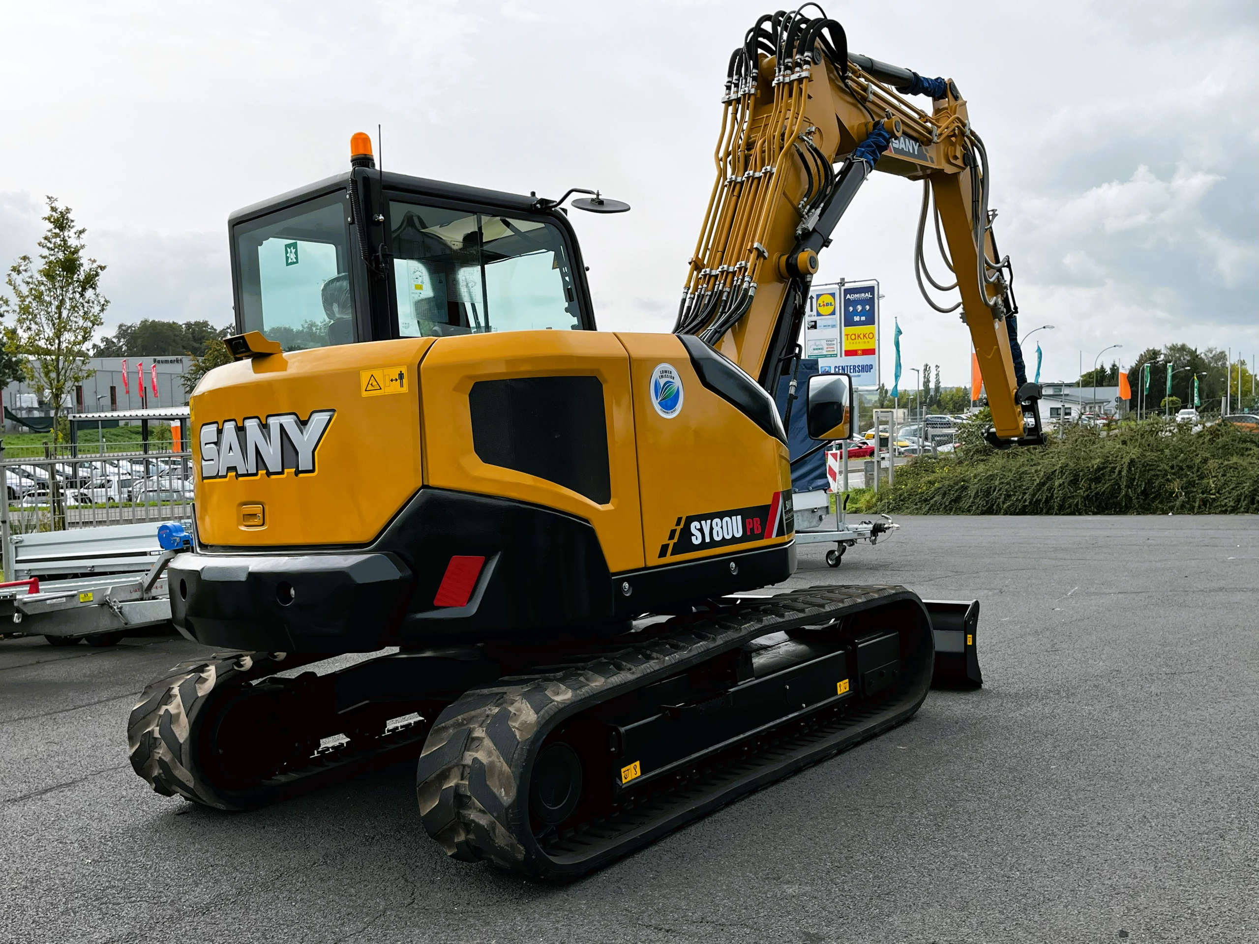 Sany SY80 U Kurzheckbagger 8,8 t Kompaktbagger Neumaschine Baujahr 2024 mit 5 Jahren Garantie ohne Ausrüstung – Bild 7