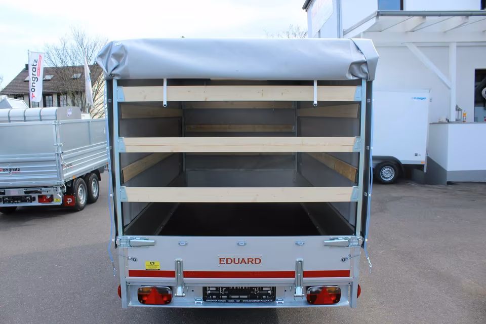Eduard Hochlader 2000Kg 3116-4-P3-2072 Lfh.72cm 30cm Bordwände mit Hochplane Creme LH 160cm – Bild 2