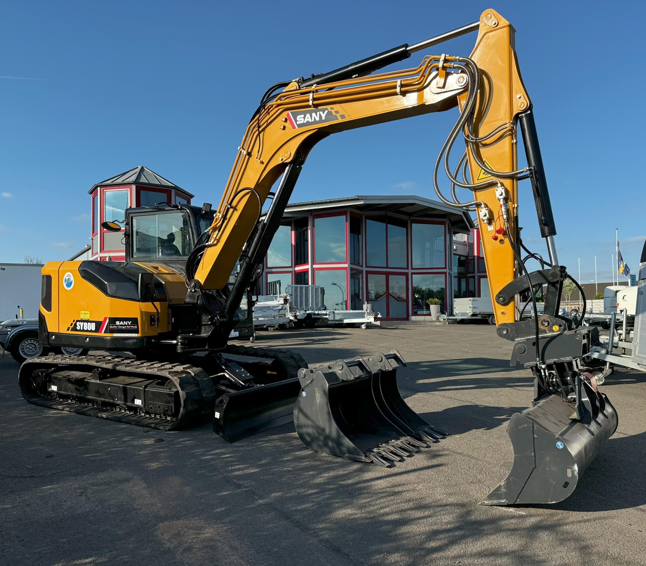 Sany SY80 U Kurzheckbagger 8,8 t Kompaktbagger Neumaschine Baujahr 2024 mit 5 Jahren Garantie ohne Ausrüstung – Bild 11